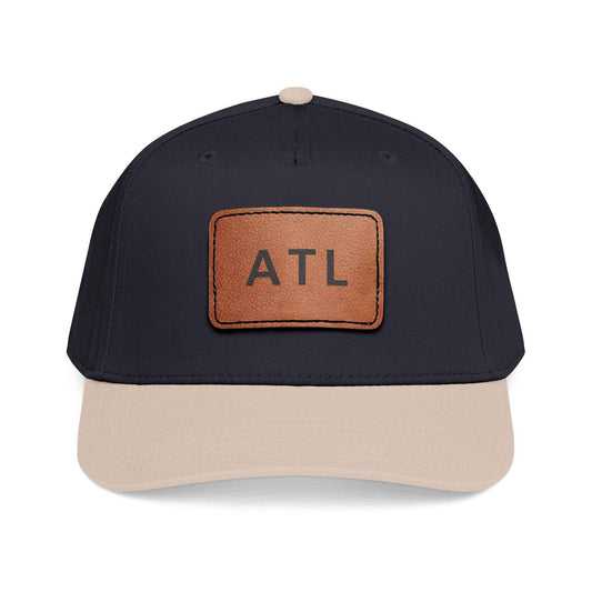 ATL Leather Patch Baseball Cap - Stylish and Durable Headwear