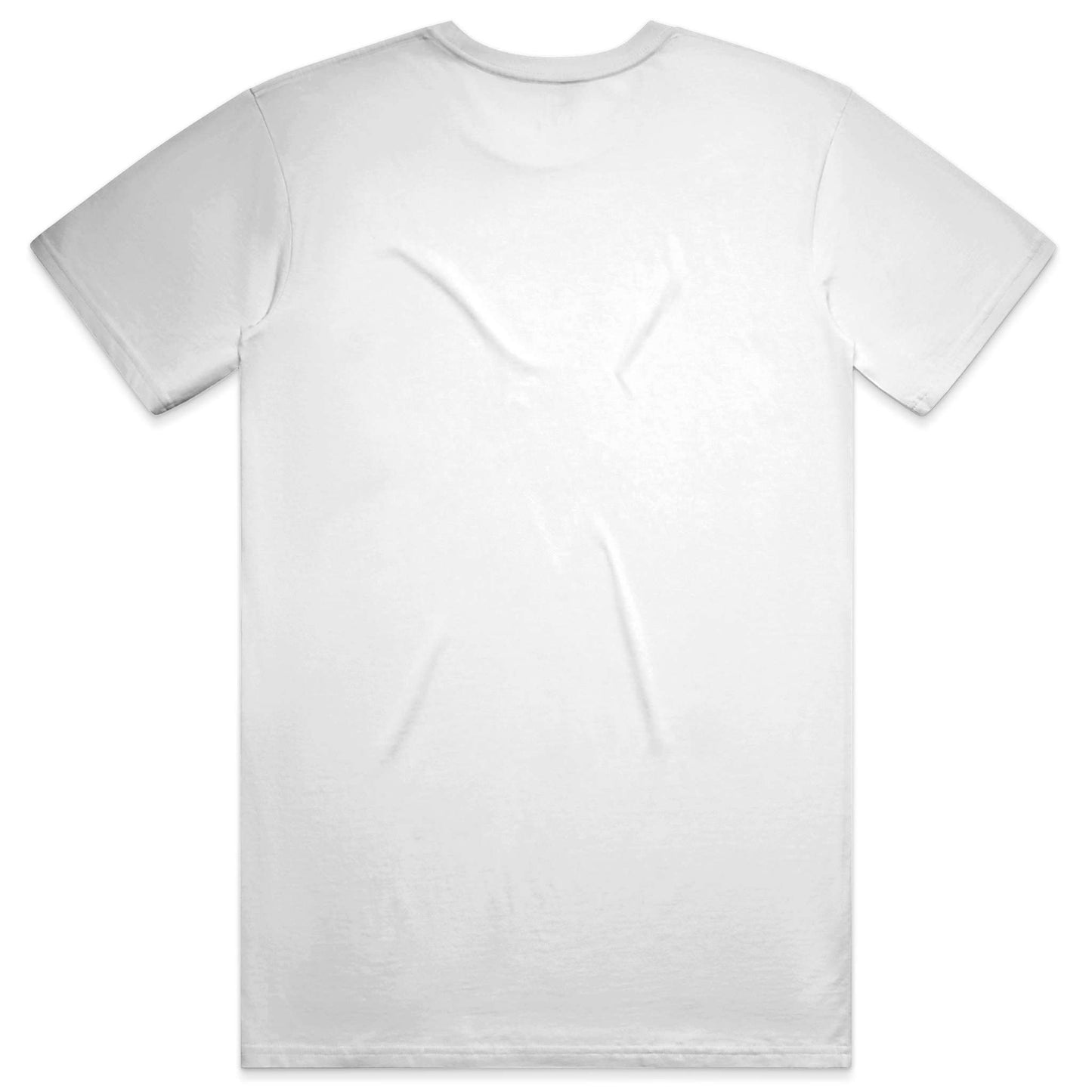 LHR airport code t-shirt back view premium fit white