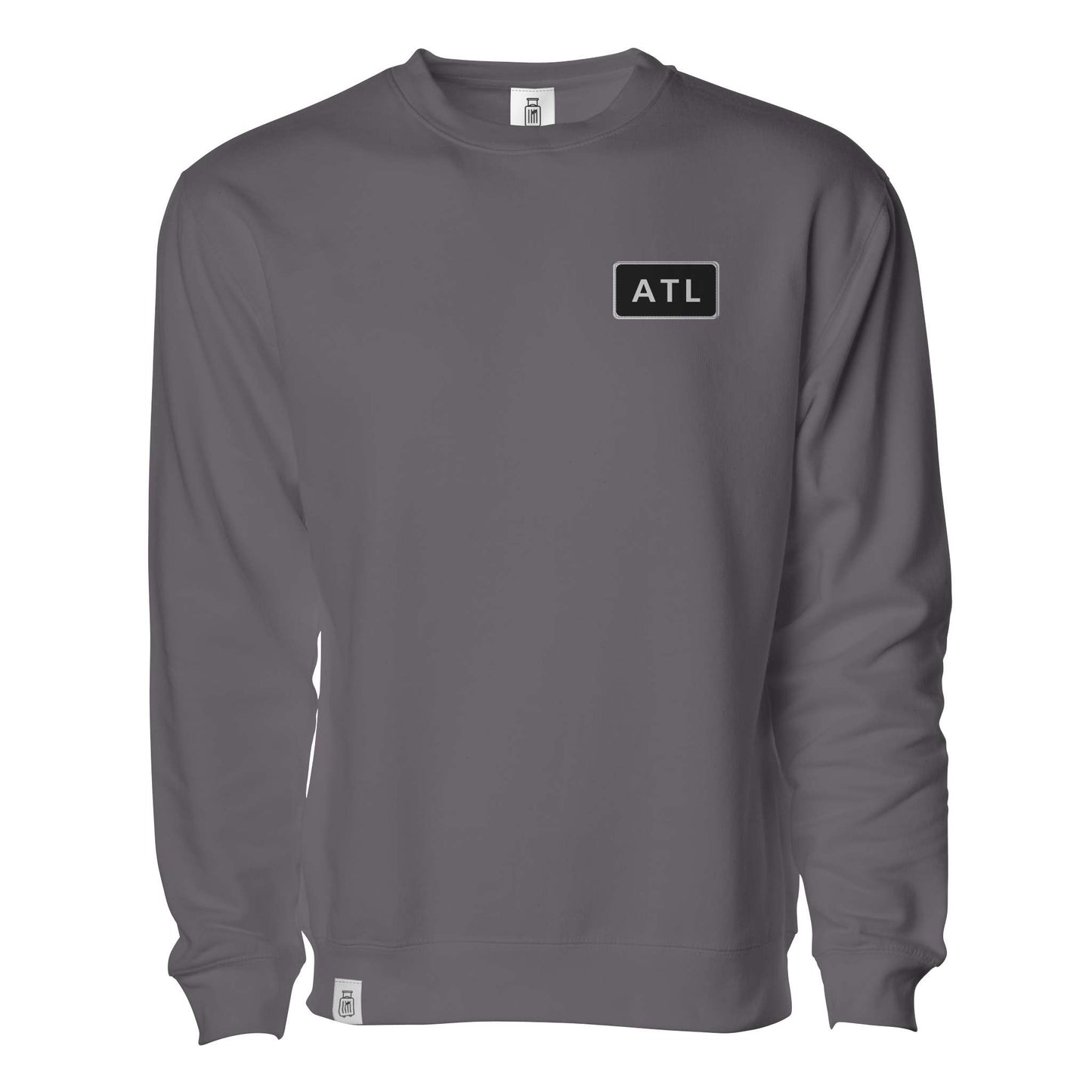 ATL Atlanta EcoSmart crewneck sweatshirt Gray  — front view