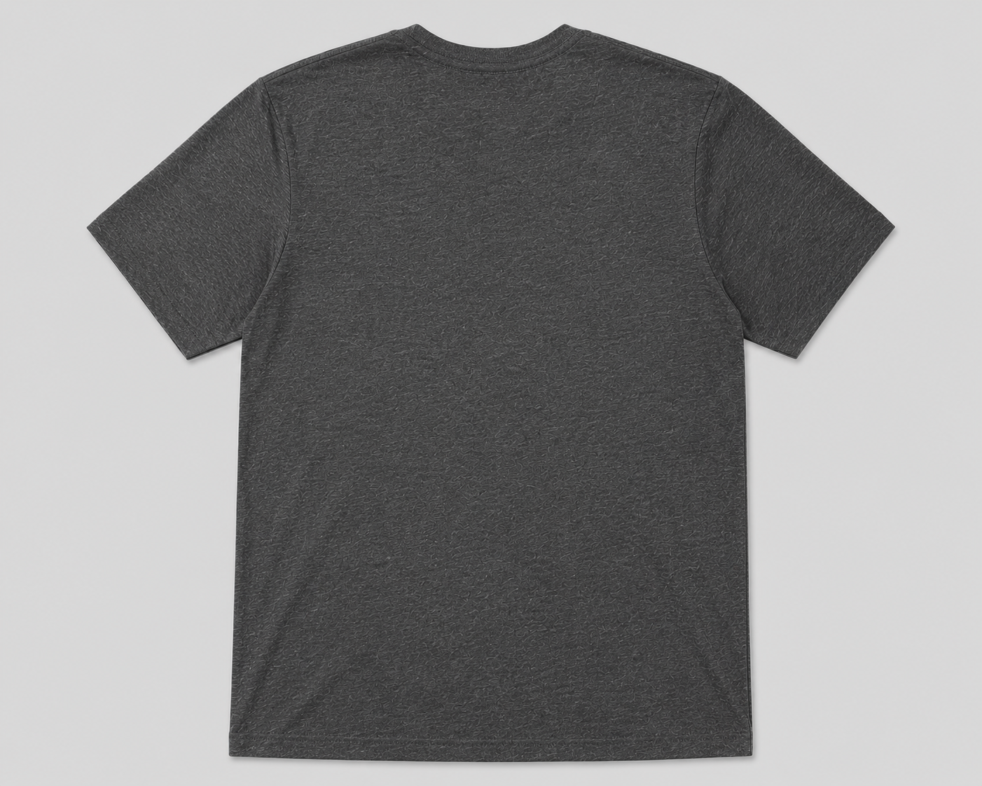 Gray t-shirt on a light gray background