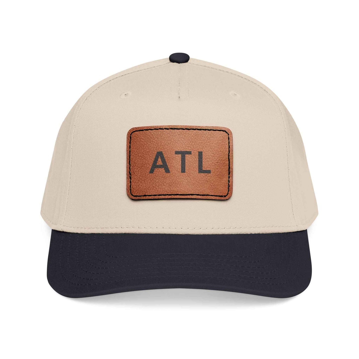 ATL Leather Patch Baseball Cap - Stylish and Durable Headwear