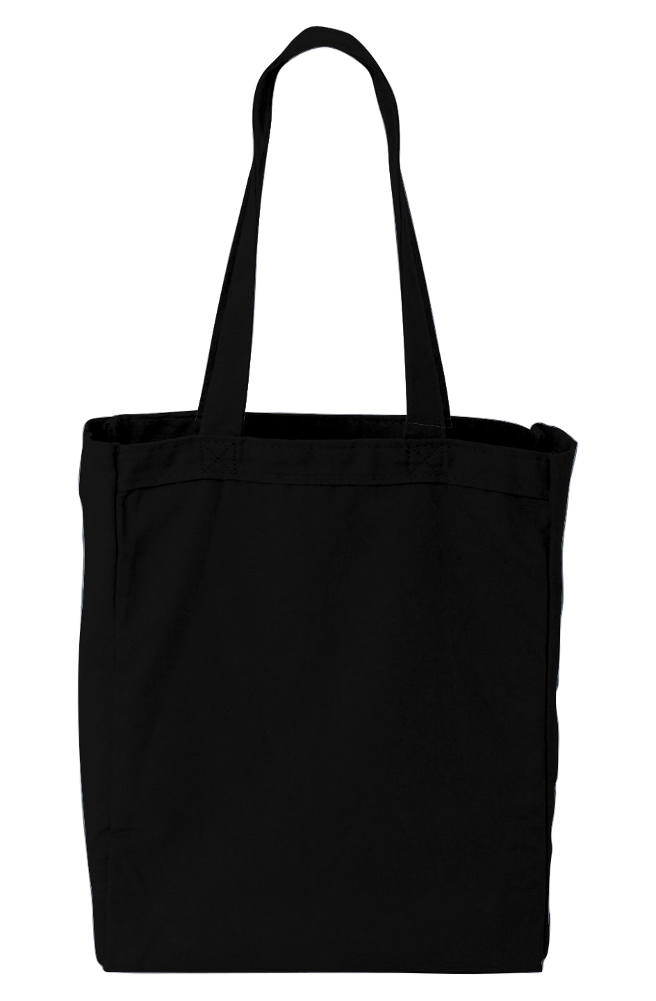 Cancun CUN Canvas tote bag backside view showing durable straps and stitching
