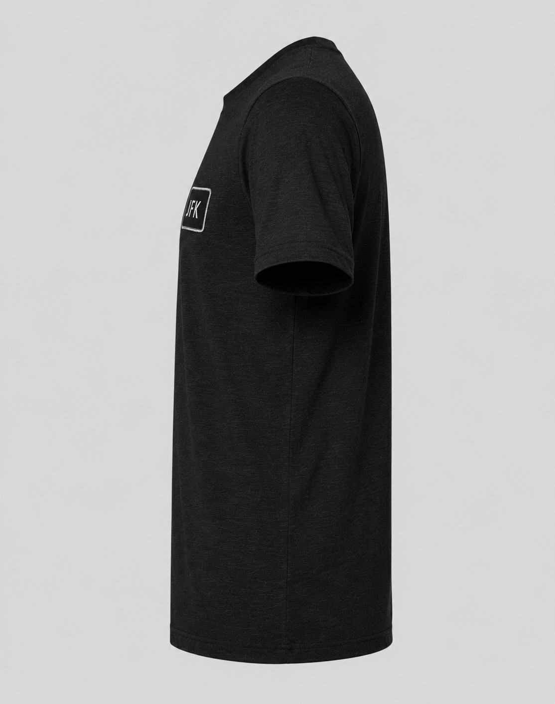 JFK premium black shirt side view