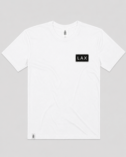 LAX Premium White shirt front view