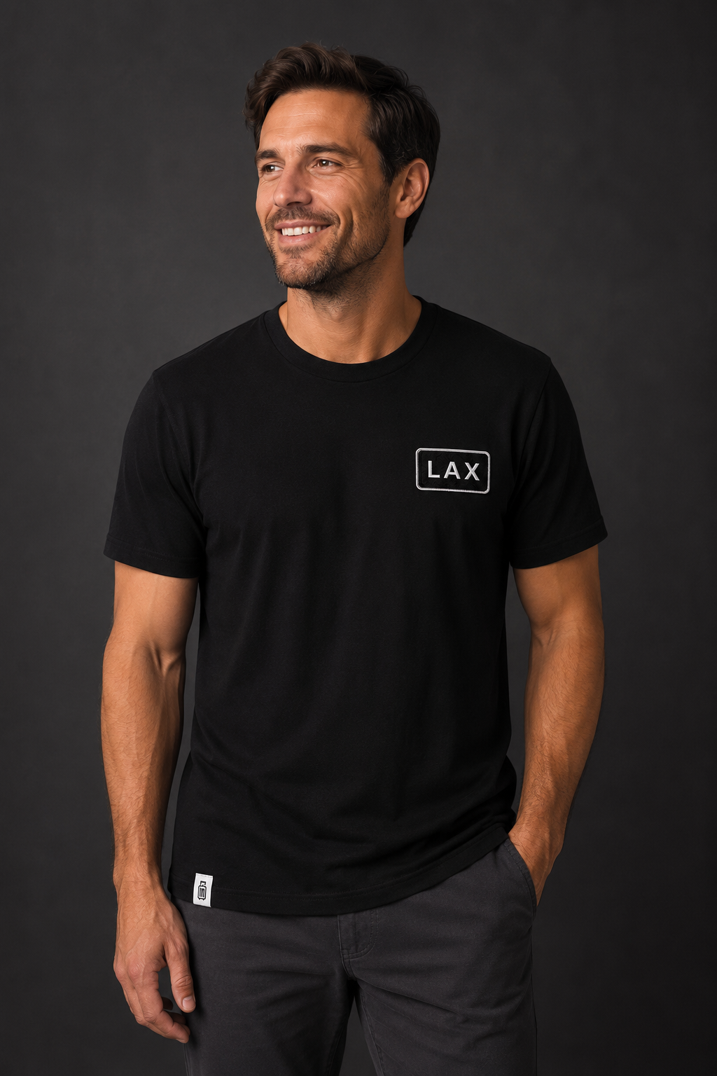 LAX_Premium_black_shirt_lifestyle