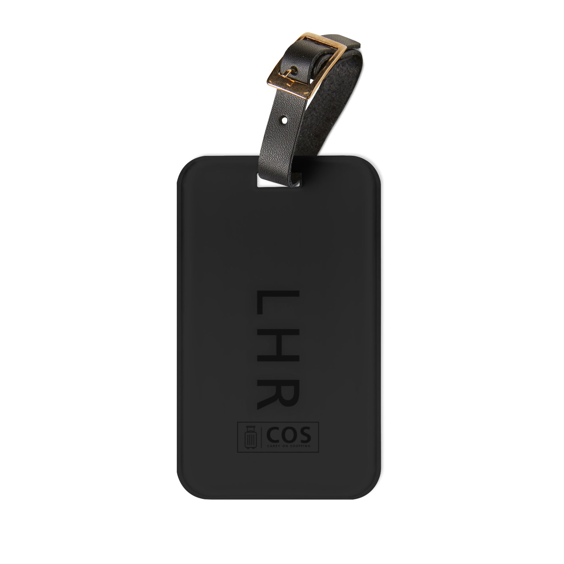 LHR COS Logo luggage Tag front view