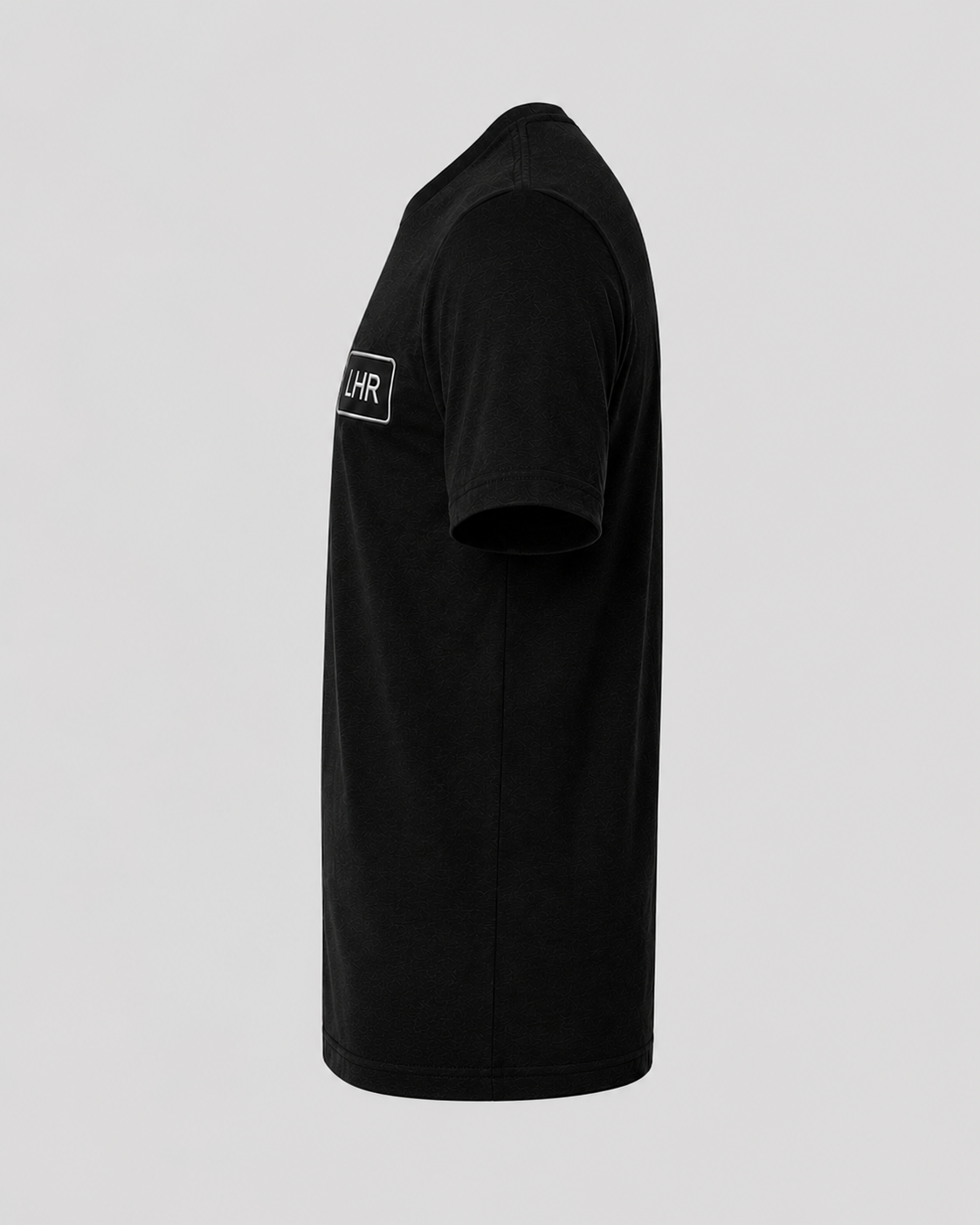 LHR Premium black shirt side view