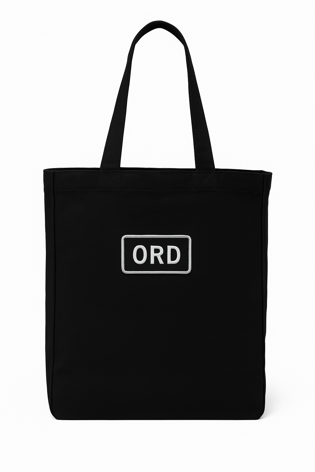 ORD Chicago Canvas tote bag front view showing durable straps and stitching