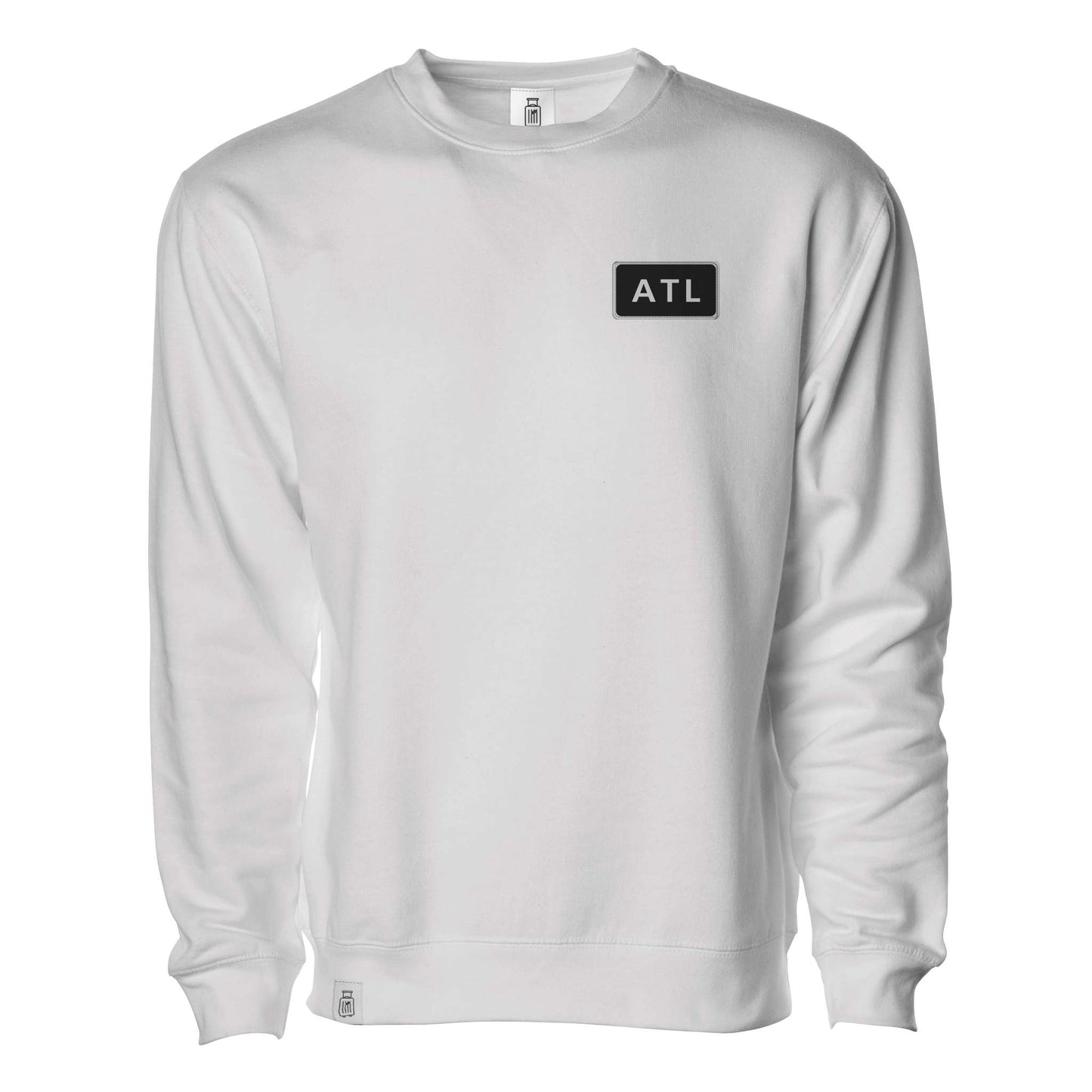 ATL Atlanta EcoSmart crewneck sweatshirt White — front view