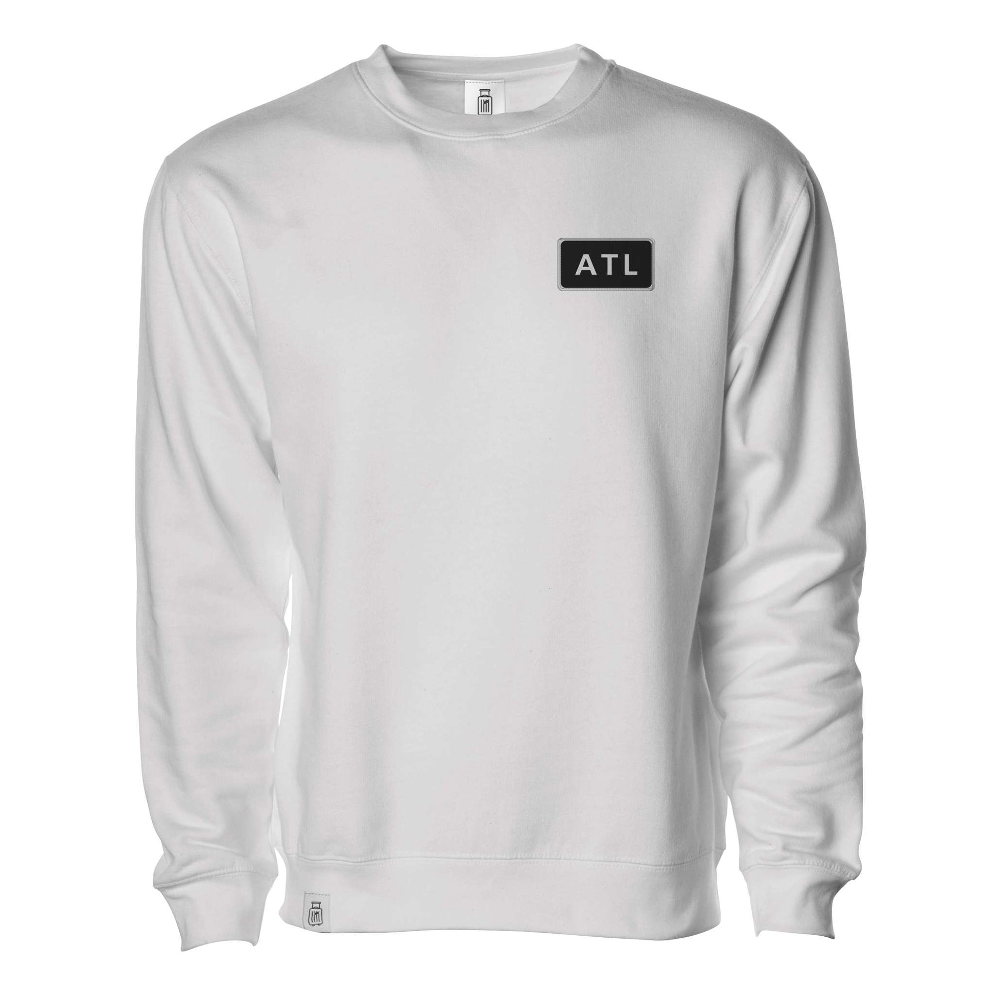 ATL Atlanta EcoSmart crewneck sweatshirt White — front view