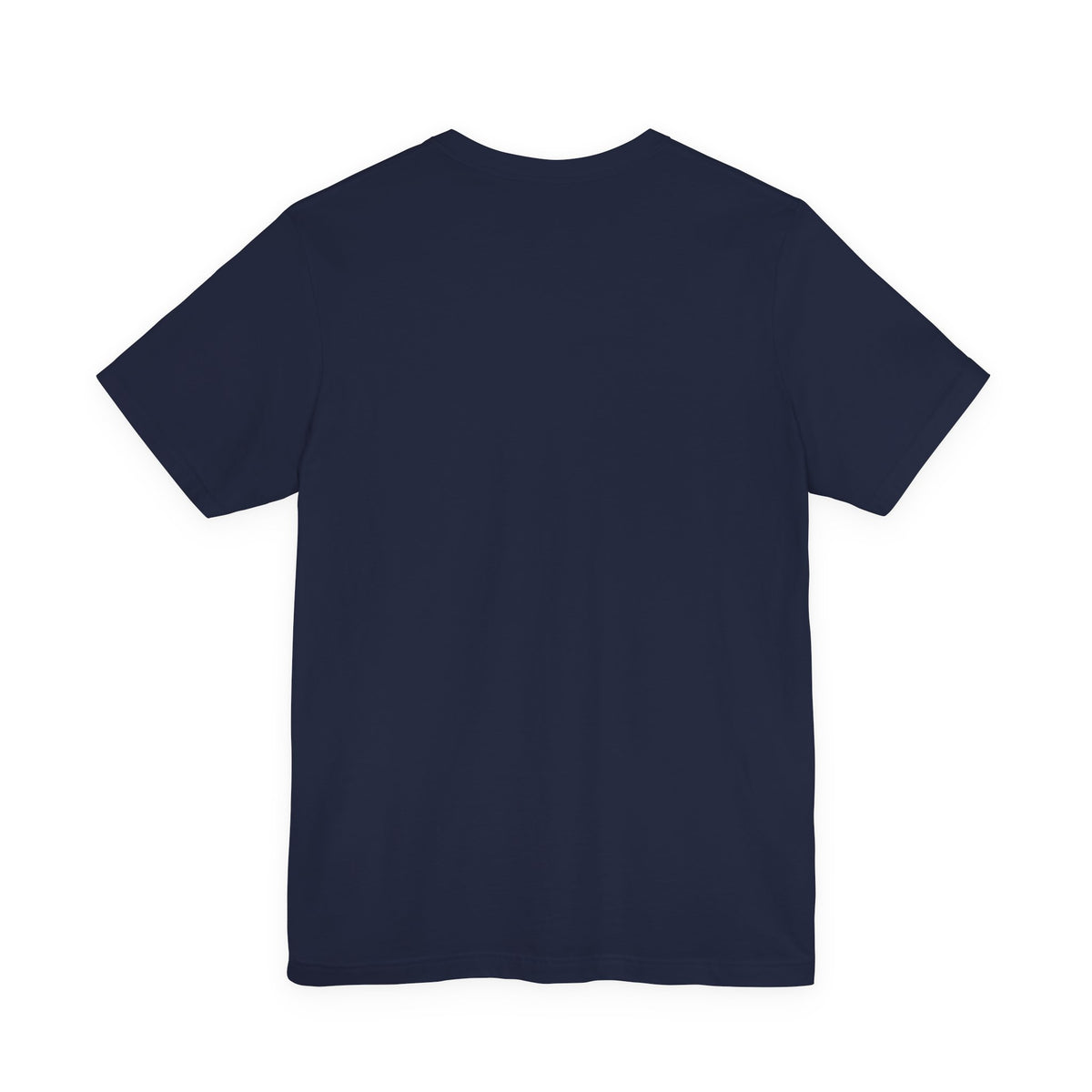 Boarding Soon travel T-shirt in Navy, back view