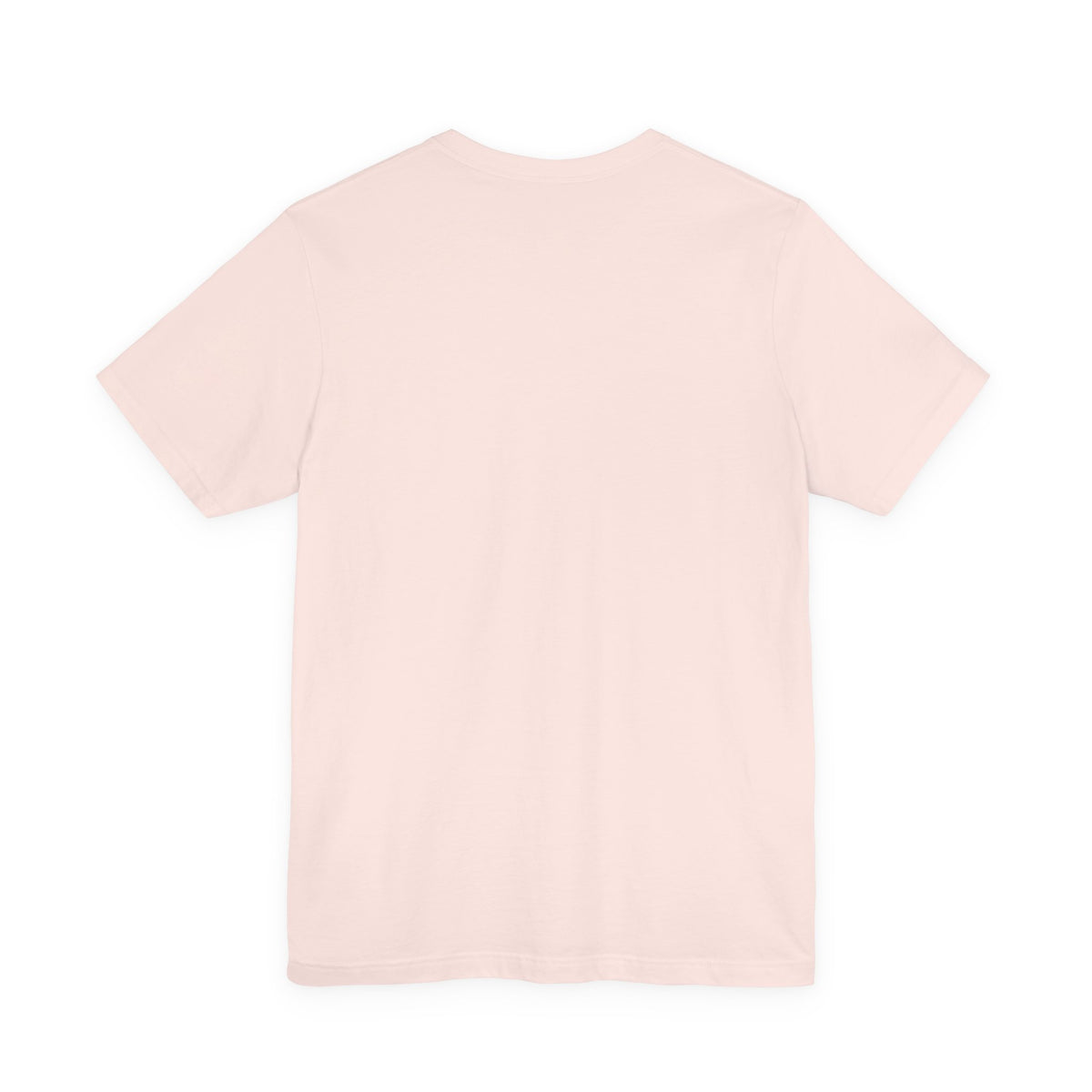 Boarding Soon travel T-shirt in Soft Pink, back view