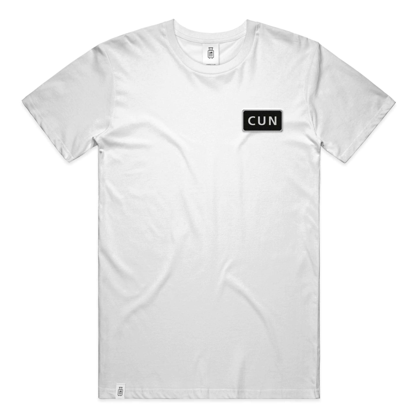 CUN Cancun ultra premium t-shirt front view white