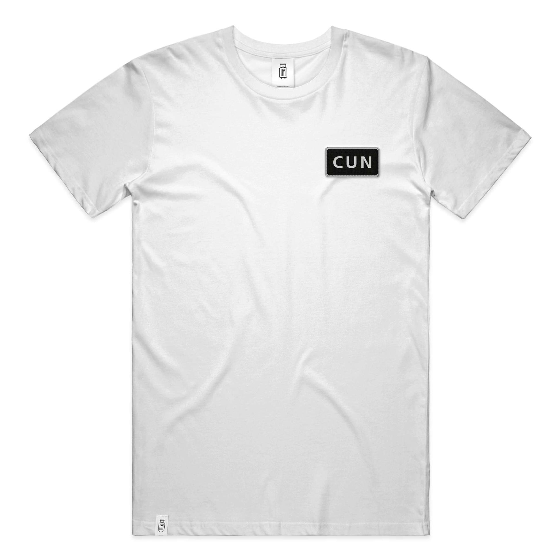 CUN Cancun ultra premium t-shirt front view white