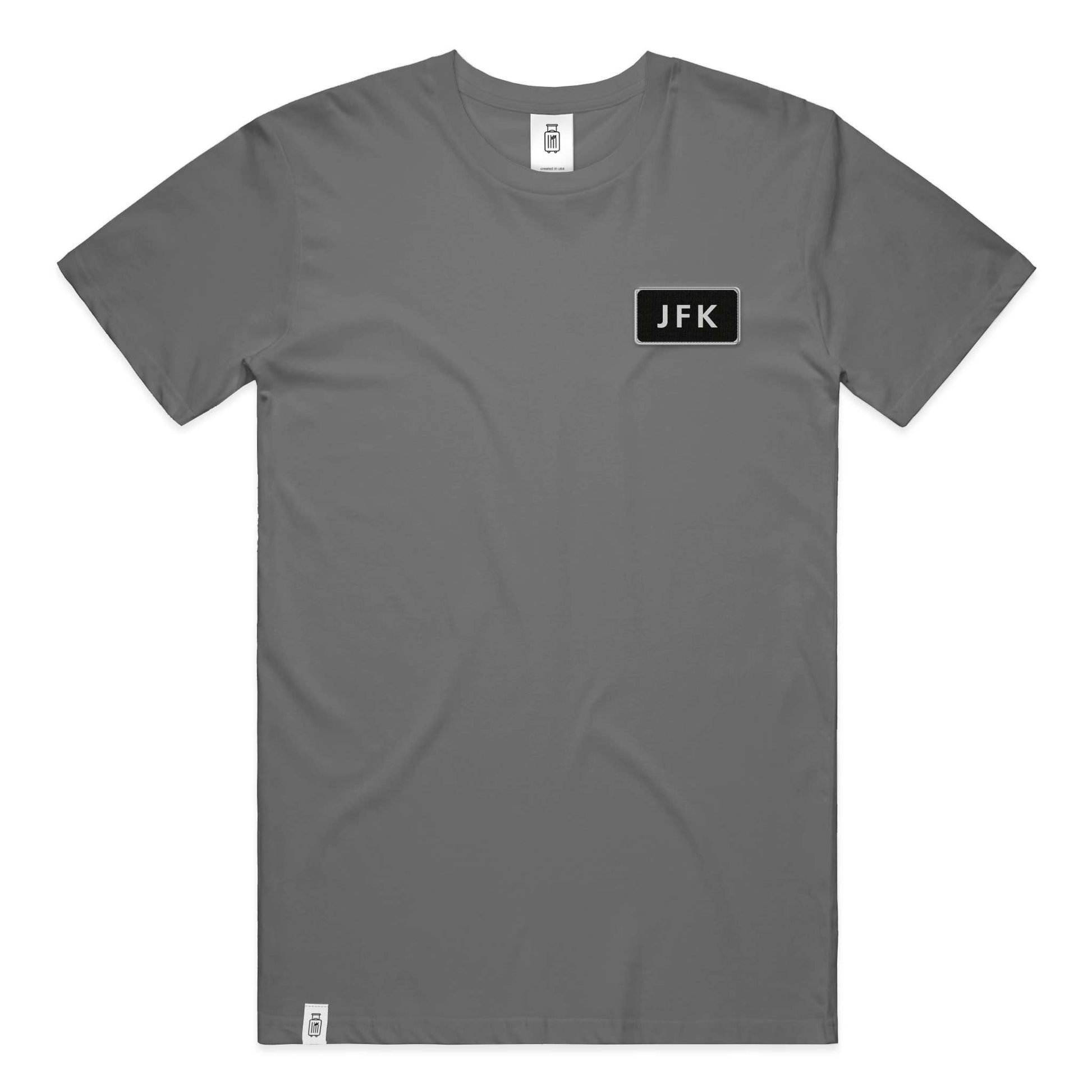 JFK New York ultra t-shirt gray - front view