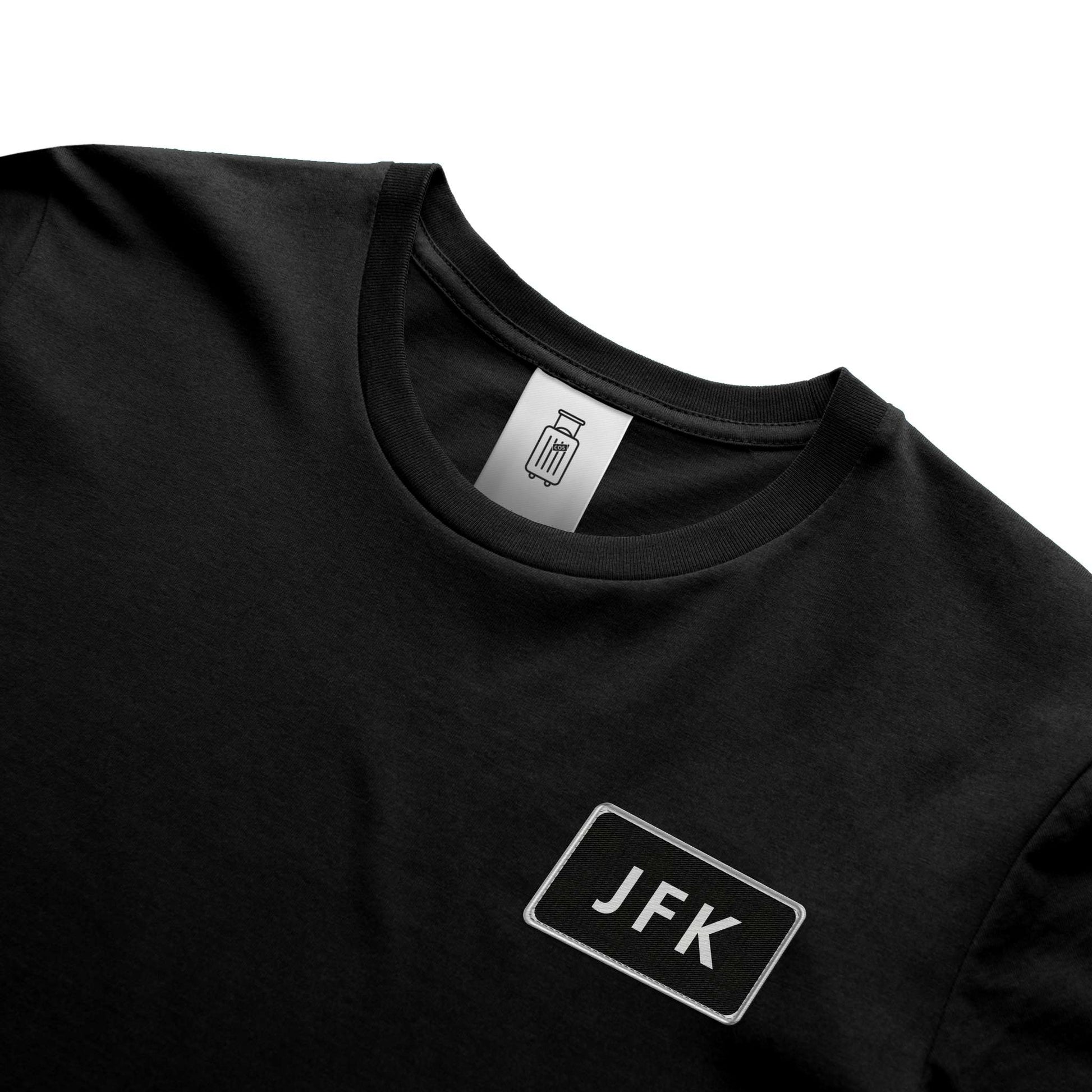 JFK New York ultra t-shirt black - closeup view