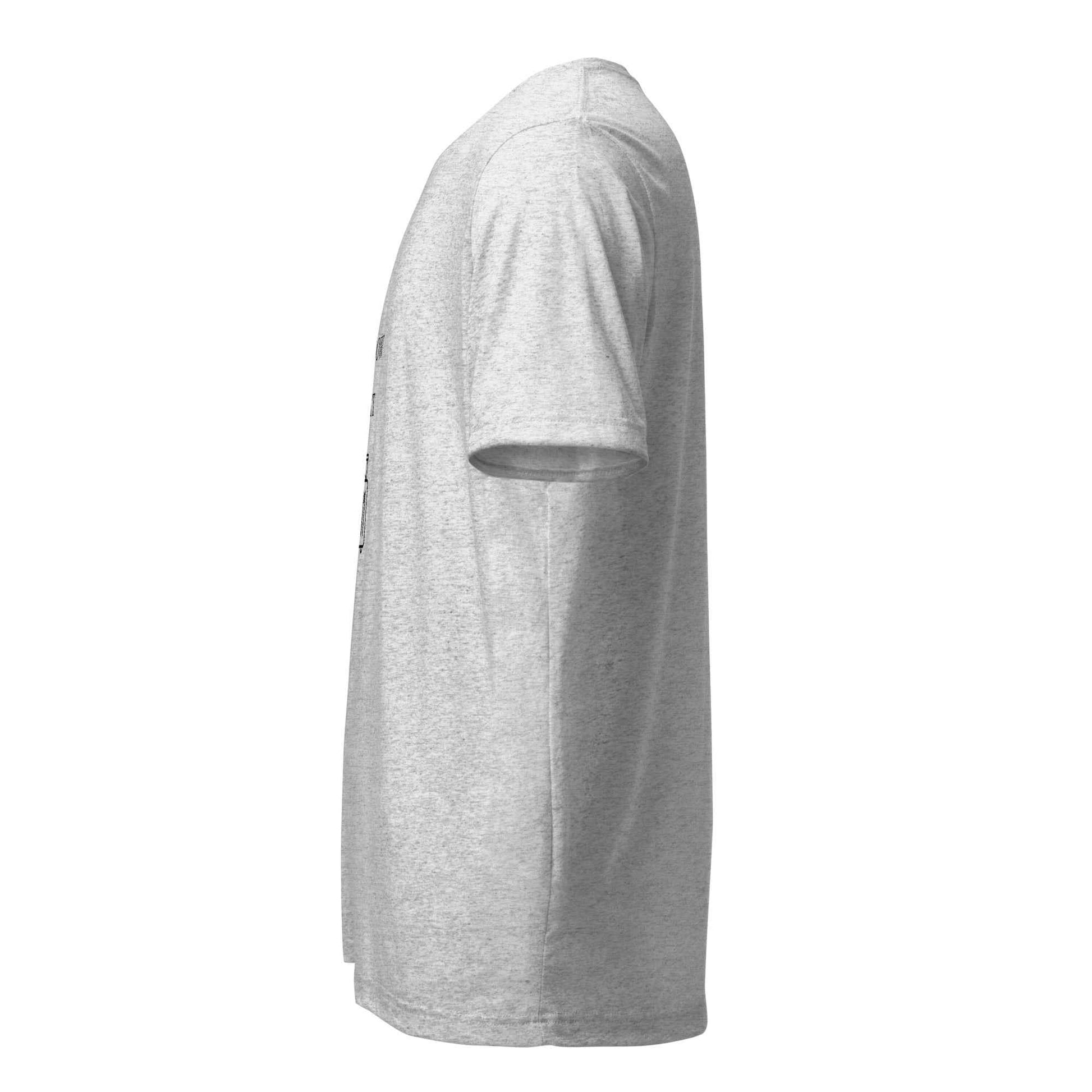 Window Seat unisex triblend travel T-shirt, left-side view