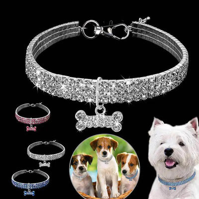 Rhinestone Dog Collar