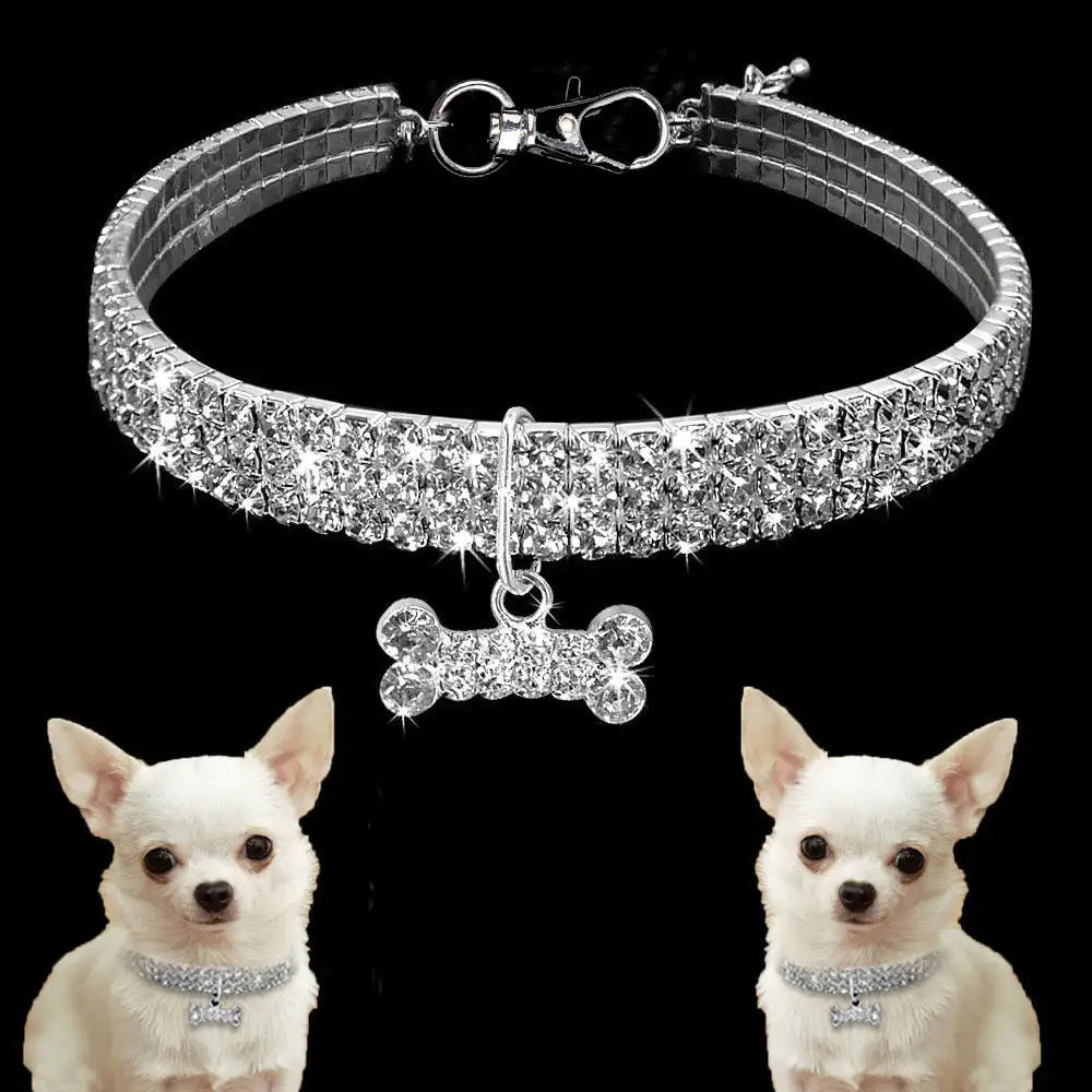 Rhinestone Dog Collar